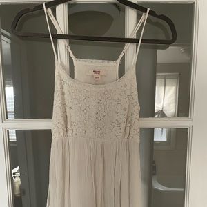 White Flowy Sun Dress